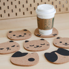 Load image into Gallery viewer, Printed Cork Coaster | Cat
