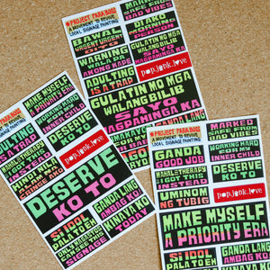 Jeepney Signage Sticker Sheets