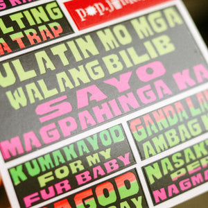 Jeepney Signage Sticker Sheets