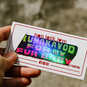 Jeepney Signage Holo Sticker Singles | Small