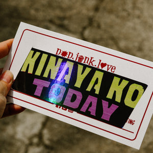 Jeepney Signage Holo Sticker Singles | Large