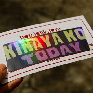 Jeepney Signage Holo Sticker Singles | Large