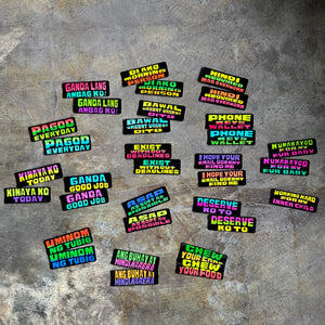 Jeepney Signage Vinyl Glossy Sticker Singles | Small