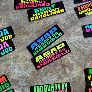 Jeepney Signage Vinyl Glossy Sticker Singles | Small