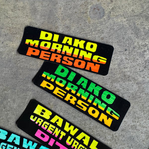 Jeepney Signage Vinyl Glossy Sticker Singles | Small