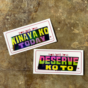 Jeepney Signage Holo Sticker Singles | Large