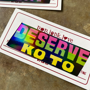 Jeepney Signage Holo Sticker Singles | Large