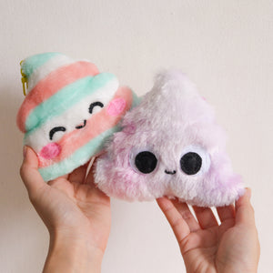 Unicorn Poopy Keychain Plushies