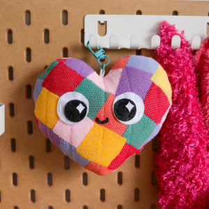 Upcycled Keychain Plushies | Tiraso - Heart & Rainbow