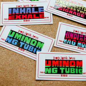 Jeepney Signage Vinyl Glossy Sticker Singles | Small