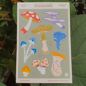 Sticker Sheet | Scientifically Inaccurate Mushrooms