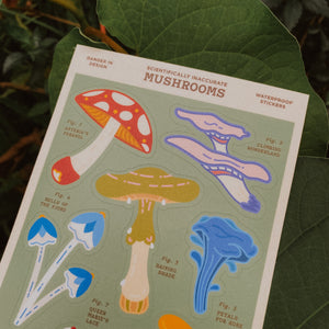 Sticker Sheet | Scientifically Inaccurate Mushrooms