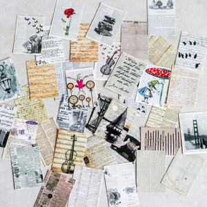 Mini-cards | Collage, Nature, Postal stamps & Van Gogh