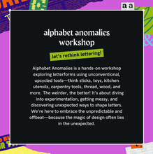 Load image into Gallery viewer, Alphabet Anomalies - Common Room x tfph &#39;24
