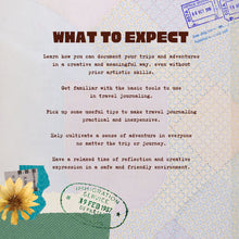 Load image into Gallery viewer, Lakbay: A Travel &amp; Adventure Creative Journaling workshop with Nica Cosio
