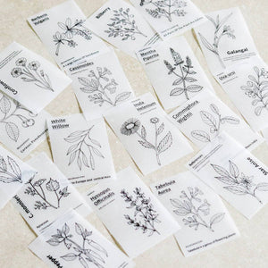 Mini-memo Sheets: Black & White Flowers - Common Room PH