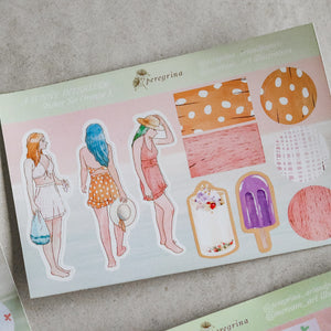 Girl Journaling Stickers - Common Room PH