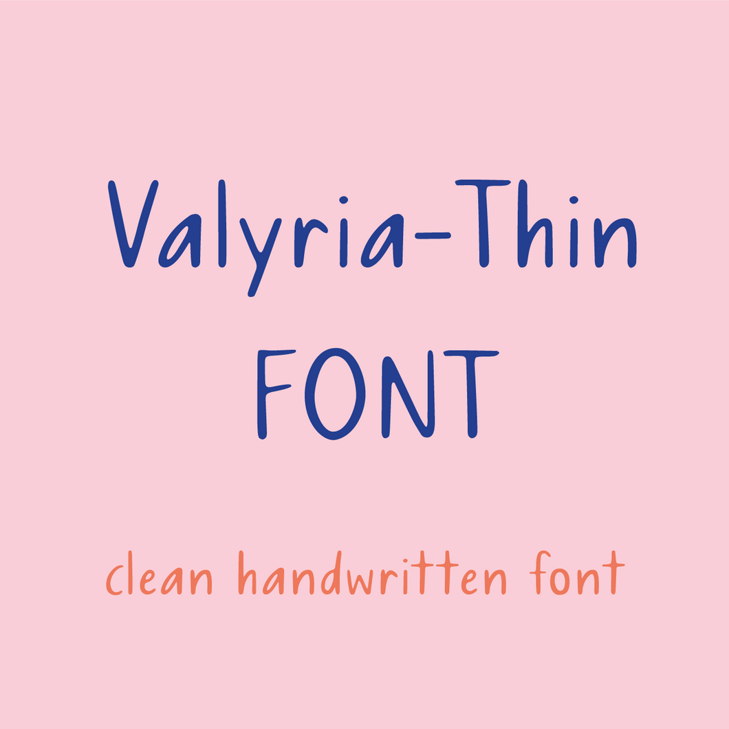 Valyria Thin Font by Artsyology - Common Room PH