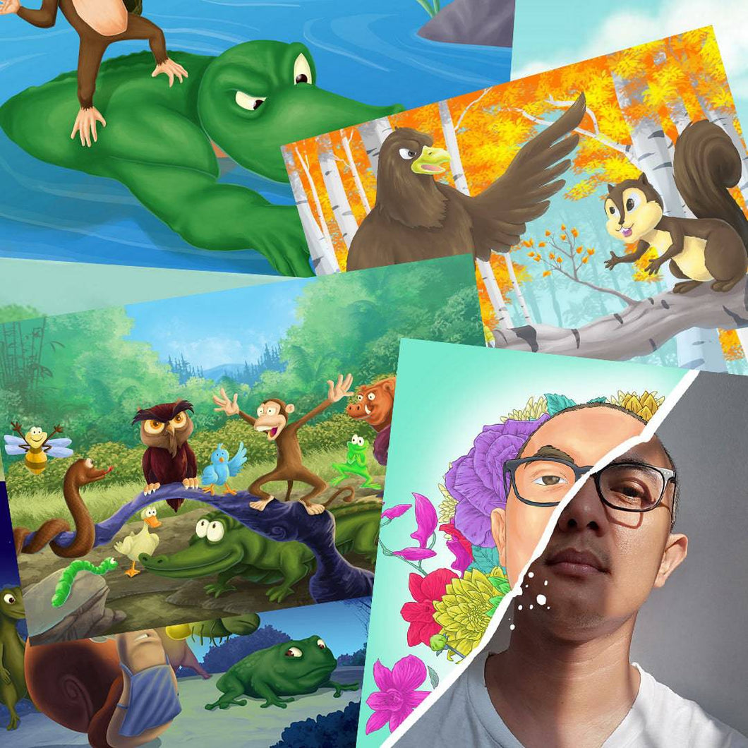 Custom story book creation process