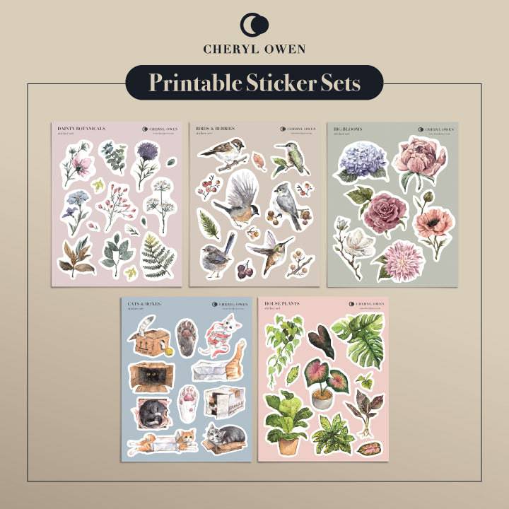 Aesthetic Themed Sticker Sheet – Common Room PH