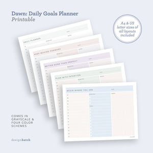 Dawn: Goals Planner Printables - Common Room PH