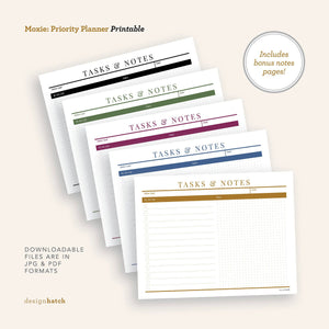 Moxie: Project Planner Printables - Common Room PH