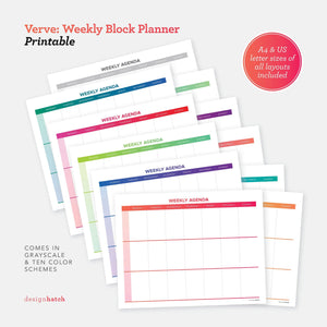 Verve: Weekly Planner Printables - Common Room PH