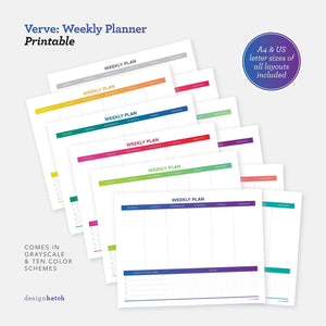 Verve: Weekly Planner Printables - Common Room PH