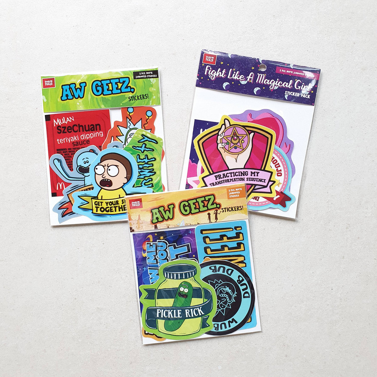 Fandom Feels Anime & Cartoons Sticker Packs – Common Room PH