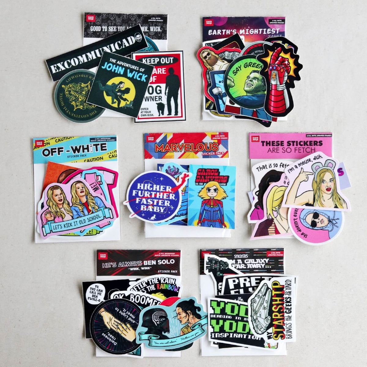 Fandom Feels Movies Sticker Packs – Common Room PH