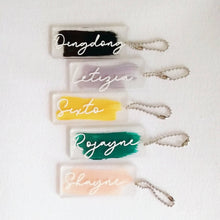 Load image into Gallery viewer, Custom Acrylic Brush Stroke Keychain by Freespoke - Common Room PH
