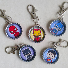 Load image into Gallery viewer, Superhero Bottle Cap Keychains - Common Room PH
