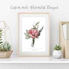 Load image into Gallery viewer, Custom Watercolor Wedding Bouquet Portrait by Kaliwete Creatives - Common Room PH

