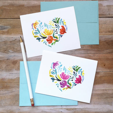 Notecard with Envelope: Hearts in Bloom - Common Room PH