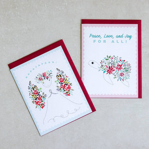 Peace: Angel & Turtle - Folded Cards with envelope - Common Room PH