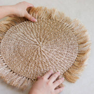 Abaca Fringe Placemat and Coaster - Common Room PH
