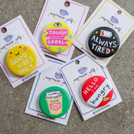 Espresso Self Button Pin - Common Room PH