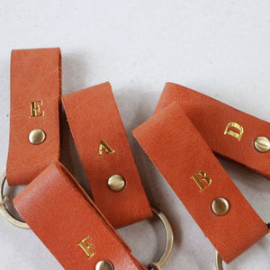 Leather Key Holder with Monogram - Common Room PH