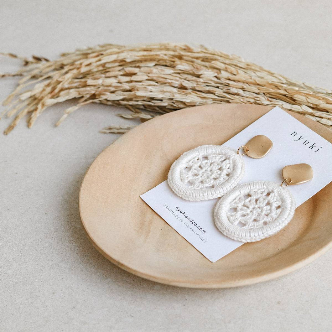 Crochet Disk Earrings - Common Room PH