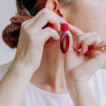Load image into Gallery viewer, Crochet with Acrylic Drop Earrings - Common Room PH
