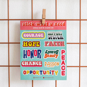 Sticker Sheet & Single by Pajama Art - Common Room PH
