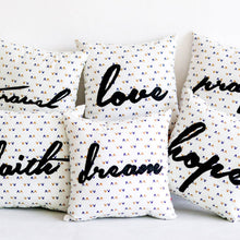 Load image into Gallery viewer, Printed Word Pillows in Dainty Patterns - Common Room PH
