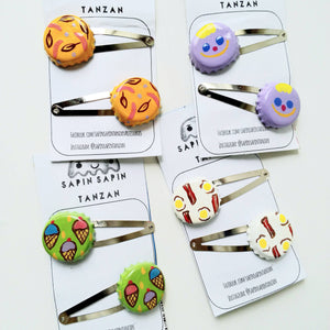 Custom Handpainted Pins and Hairclips by Sapinsapin Tanzan - Common Room PH