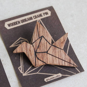 Wooden Origami Pins - Common Room PH